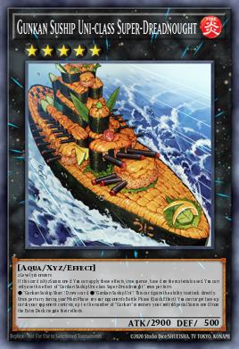 Susharco Gunkan Clase Uni Súper-Acorazado BODE-048, carta de Yu-Gi-Oh! de Burst of Destiny