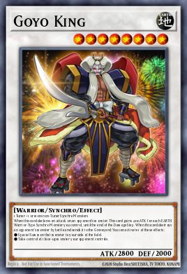 Rey Goyo BOSH-051, carta de Yu-Gi-Oh! de Breakers of Shadow