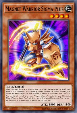 Guerrero Magnético Sigma Plus BPRO-005, carta de Yu-Gi-Oh! de Burst Protocol