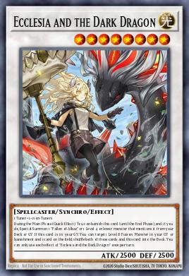 Ecclesia y el Dragón Oscuro BPRO-041, carta de Yu-Gi-Oh! de Burst Protocol