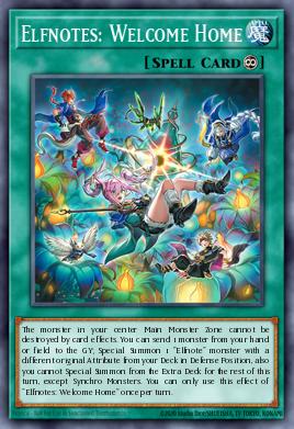 Elfnotas: Bienvenidos a Casa BPRO-056, carta de Yu-Gi-Oh! de Burst Protocol
