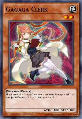 Oficinista Gagaga CBLZ-008, carta de Yu-Gi-Oh! de Cosmo Blazer