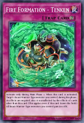 Formación de Fuego - Tenken CBLZ-072, carta de Yu-Gi-Oh! de Cosmo Blazer