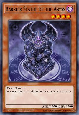 Estatua-Barrera del Abismo CDIP-018, carta de Yu-Gi-Oh! de Cyberdark Impact