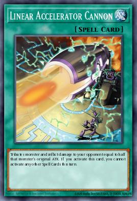 Cañón Acelerador Lineal CDIP-042, carta de Yu-Gi-Oh! de Cyberdark Impact