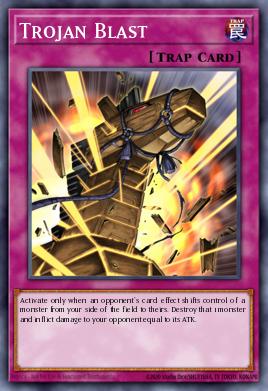 Explosión Troyana CDIP-056, carta de Yu-Gi-Oh! de Cyberdark Impact