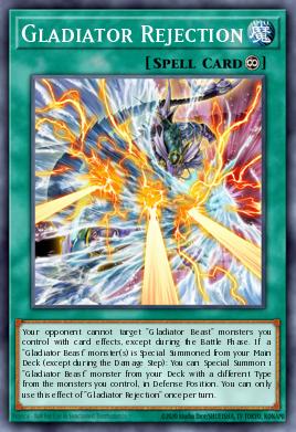 Rechazo de Gladiador CHIM-058, carta de Yu-Gi-Oh! de Chaos Impact