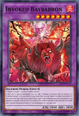 Invoked Baybarron CORI-031, carta de Yu-Gi-Oh! de Chaos Origins