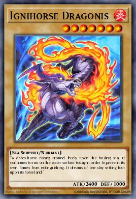 Ignihorse Dragonis CORI-097, carta de Yu-Gi-Oh! de Chaos Origins