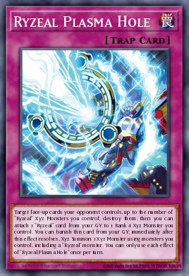 Agujero de Plasma Ryzeal CRBR-010, carta de Yu-Gi-Oh! de Crossover Breakers