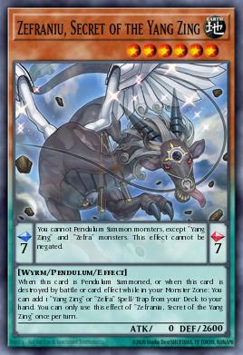 Zefraniu, Secreto de los Yang Zing CROS-025