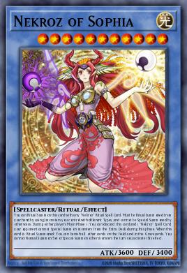 Necroz de Sophia CROS-038, carta de Yu-Gi-Oh! de Crossed Souls