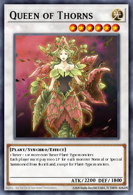 Reina de las Espinas CSOC-042, carta de Yu-Gi-Oh! de Crossroads of Chaos