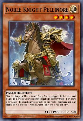 Noble Caballero Pellinore CYHO-090, carta de Yu-Gi-Oh! de Cybernetic Horizon