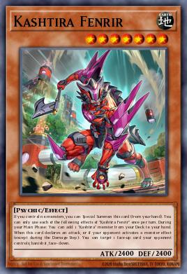Kashtira Fenrir DABL-012, carta de Yu-Gi-Oh! de Darkwing Blast