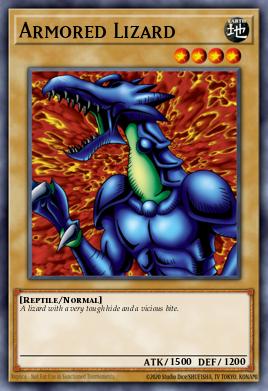 Lagarto Acorazado DB1-143, carta de Yu-Gi-Oh! de Dark Beginning 1