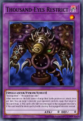 Límite de los Mil Ojos DB1-195, carta de Yu-Gi-Oh! de Dark Beginning 1