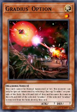 Opción de Gradius DB2-170, carta de Yu-Gi-Oh! de Dark Beginning 2