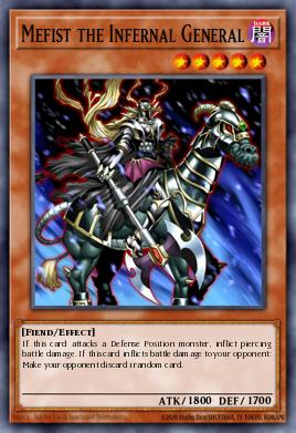 Mefisto el General Infernal DCR-066, carta de Yu-Gi-Oh! de Dark Crisis