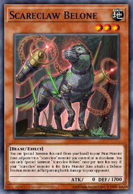 Terrogarra Belone DIFO-010, carta de Yu-Gi-Oh! de Dimension Force