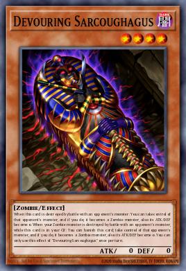 Sarcoughagos Devorador DIFO-033, carta de Yu-Gi-Oh! de Dimension Force