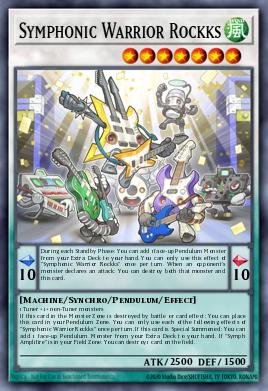 Guerrero Sinfónico Rockks DIFO-042, carta de Yu-Gi-Oh! de Dimension Force