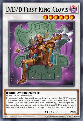 D/D/D Clovis, Rey Primero DOOD-038, carta de Yu-Gi-Oh! de Doom of Dimensions