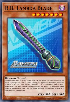 R.B. Hoja Lambda DOOD-091, carta de Yu-Gi-Oh! de Doom of Dimensions