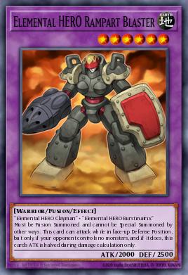 HÉROE Elemental Rampart Blaster DR04-093, carta de Yu-Gi-Oh! de Dark Revelation Volume 4