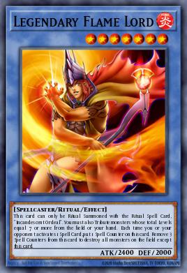 Señor de la Llama Legendario DR1-243, carta de Yu-Gi-Oh! de Dark Revelation Volume 1