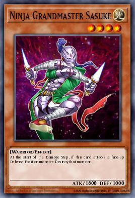Ninja Maestro Sasuke DR3-019, carta de Yu-Gi-Oh! de Dark Revelation Volume 3