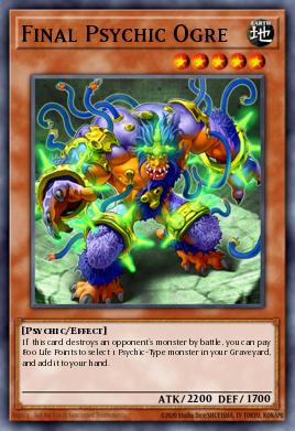 Ogro Psíquico Final DREV-037, carta de Yu-Gi-Oh! de Duelist Revolution