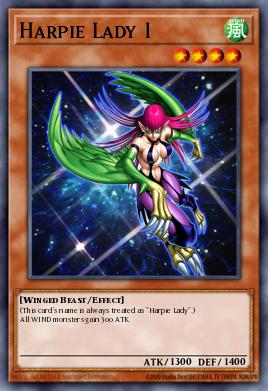 Dama Arpía 1 DT01-057, carta de Yu-Gi-Oh! de Duel Terminal 1