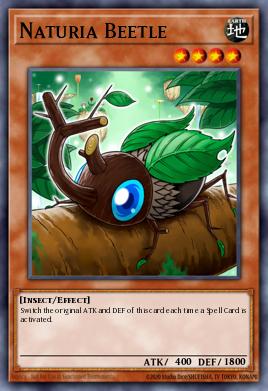 Escarabajo Naturia DT02-007, carta de Yu-Gi-Oh! de Duel Terminal 2