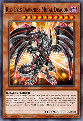 Dragón Metálico de Oscuridad de Ojos Rojos DUSA-068