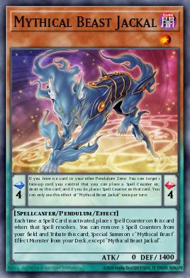 Bestia Mítica Chacal EXFO-022, carta de Yu-Gi-Oh! de Extreme Force