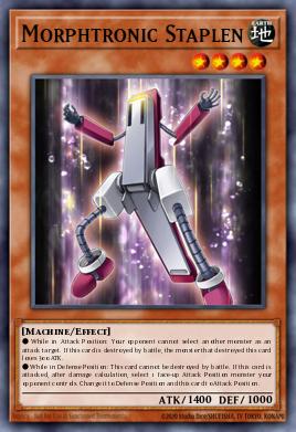 Staplen Morfotrónico EXVC-011, carta de Yu-Gi-Oh! de Extreme Victory