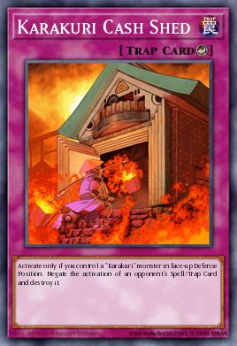 Cobertizo de Efectivo de los Karakuri EXVC-074, carta de Yu-Gi-Oh! de Extreme Victory