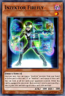 Luciérnaga Inzektor GAOV-028, carta de Yu-Gi-Oh! de Galactic Overlord