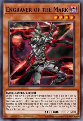 Grabador de la Marca GEIM-059, carta de Yu-Gi-Oh! de Genesis Impact