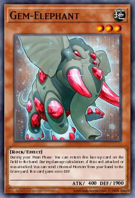 Gema-Elefante GENF-025, carta de Yu-Gi-Oh! de Generation Force
