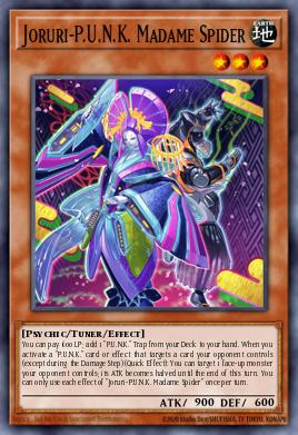 Joruri-P.U.N.K. Madam Araña GRCR-003, carta de Yu-Gi-Oh! de The Grand Creators