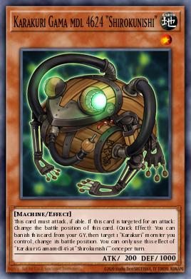 Gama Karakuri mod. 4624 "Shirokunishi" IGAS-015, carta de Yu-Gi-Oh! de Ignition Assault