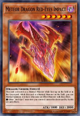 Dragón Meteoro de Ojos Rojos del Impacto INOV-028