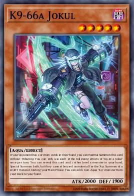 K9-66a Jokul JUSH-032, carta de Yu-Gi-Oh! de Justice Hunters