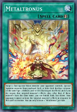 Metaltronus LEDE-069, carta de Yu-Gi-Oh! de Legacy of Destruction