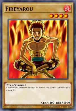 Fireyarou LOB-067, carta de Yu-Gi-Oh! de Legend of Blue Eyes White Dragon
