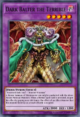 Balter Oscuro el Terrible LOD-002, carta de Yu-Gi-Oh! de Legacy of Darkness