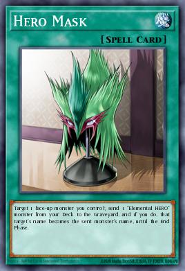 Máscara del Héroe LODT-045, carta de Yu-Gi-Oh! de Light of Destruction