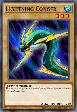 Lightning Conger LON-060, carta de Yu-Gi-Oh! de Labyrinth of Nightmare
